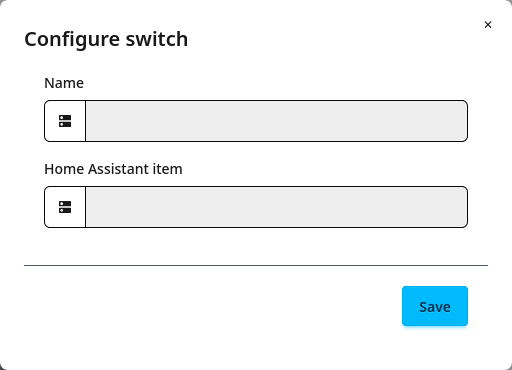 Add/Edit switch Home Assistant