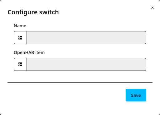 Add/Edit switch OpenHAB